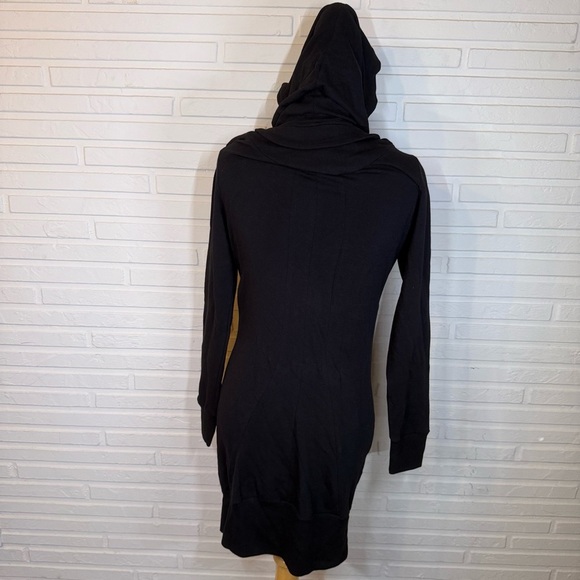 Poleci Black Goth Mock Turtleneck Sweater Dress, Women’s Size Small - Picture 7 of 13